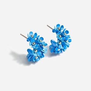 NWT J. Crew Soft Bouquet Hoop Earrings